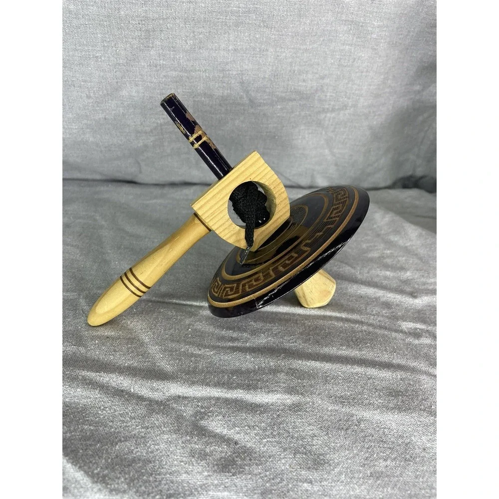 Black and Brown‎ Spinning Top